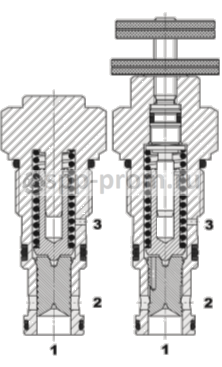 Клапан DWM12121ZB (H) Hydac - чертеж и устройство